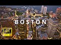 Boston massachusetts usa  in 4k ultra 60fps by drone