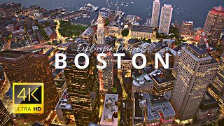 Boston, Massachusetts, USA 🇺🇸 in 4K ULTRA HD 60FPS Video by Drone