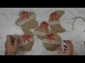 2 Colgantes rústicos para el árbol de navidad, DIY, Navidad 2022, Artesanato, Ideas navideñas