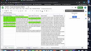Curriculum Mapping: Standards Tracker