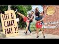COUPLES LIFT AND CARRY CHALLENGE Part 2 +Bonus Clip! [International Couple]