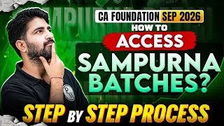 Ca Foundation Sept 2026 Batch Access Issue? Watch This Update