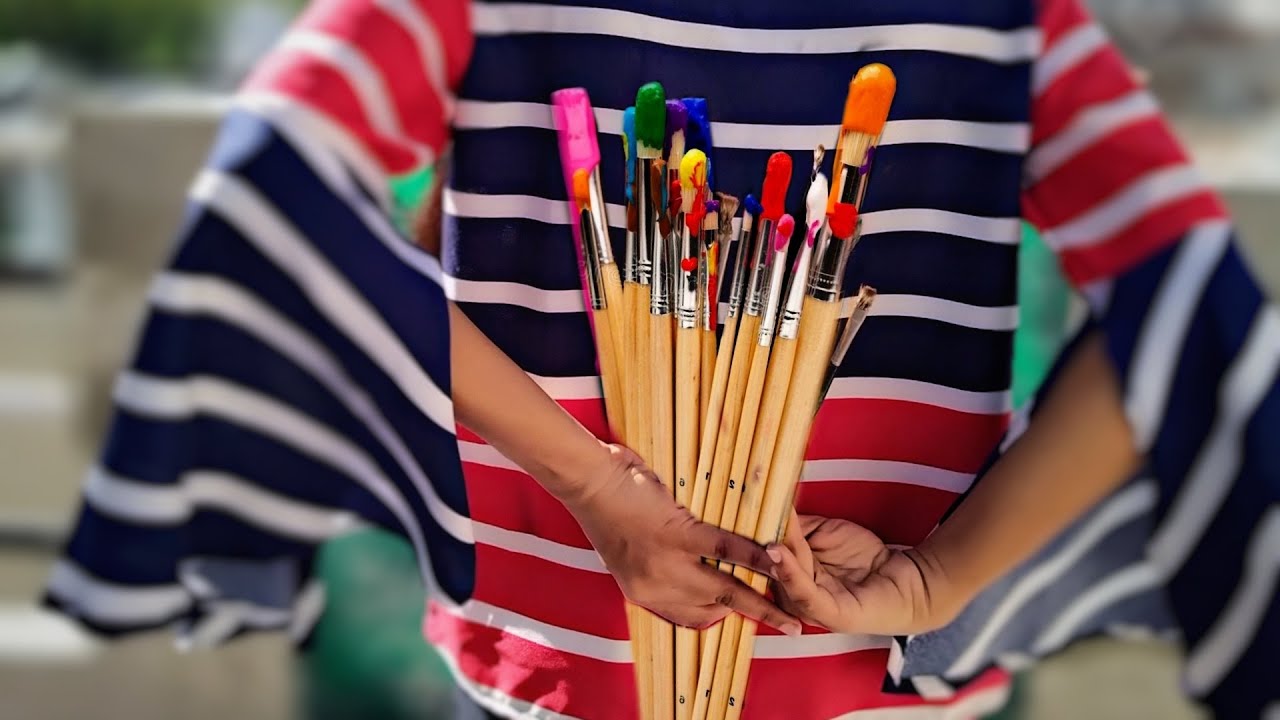 cfudrawbar How I clean Acrylic Paint brushes and restore them/ Fix