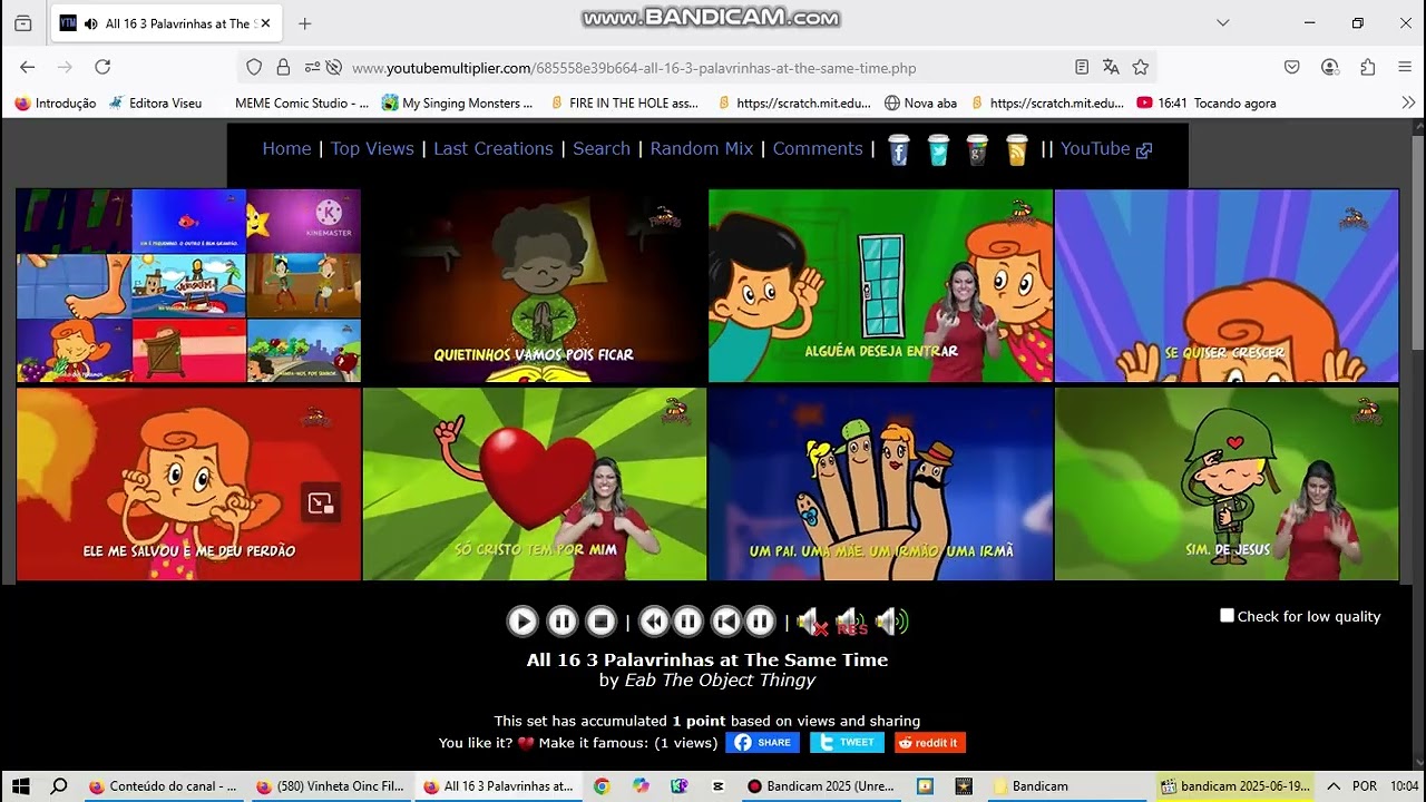 All 16 3 Palavrinhas at The Same Time