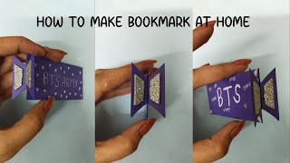 Diy easy BTS bookmark ?? paper craft ideas bts army yt youtube youtubeshorts viral viralvideo