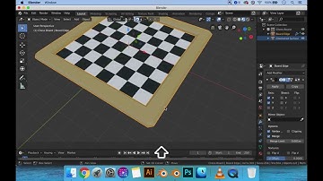 Making A Chess Board In Blender 2.8