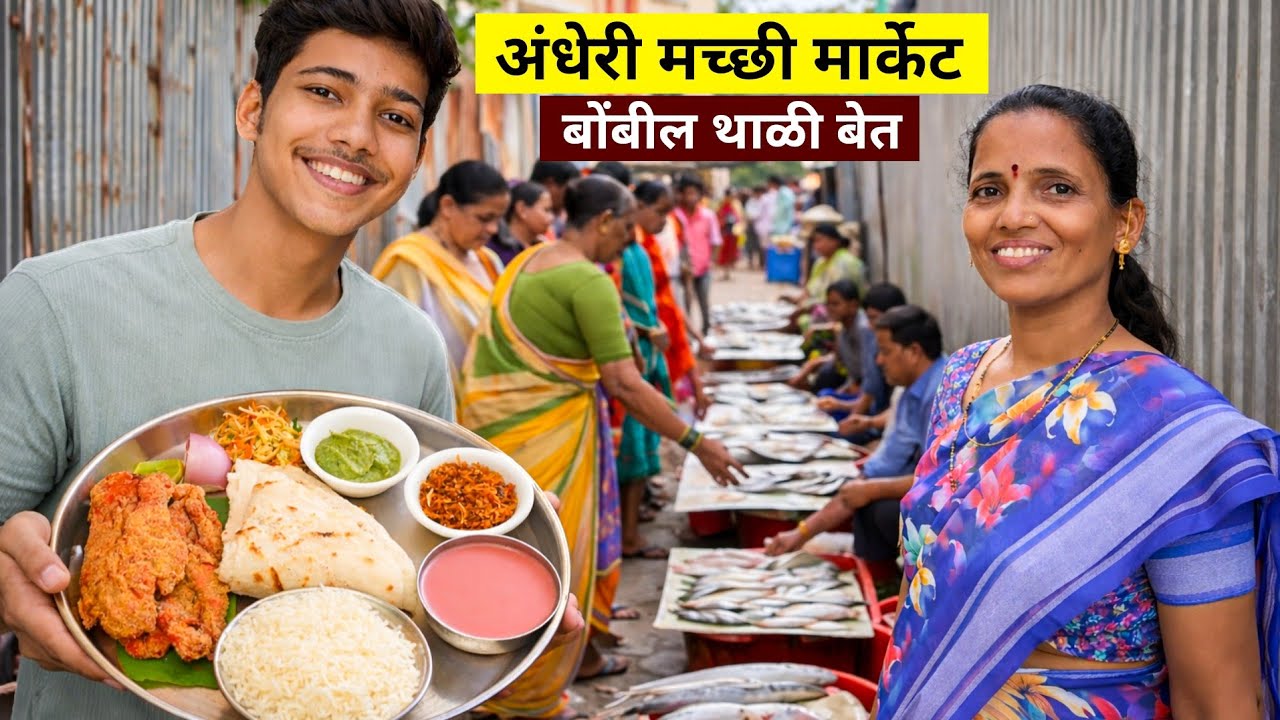 अंधेरी मच्छी मार्केटमधून आणले फ्रेश बोंबील आणि बनवली बोंबील फिश थाळी 