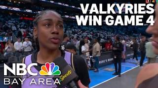 Valkyries beat Dream in Game 4 to even WNBA Finals