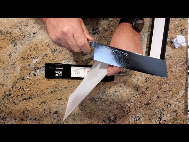 Enso HD Vegetable Cleaver Chinese Chef's Knife Hammered Damascus