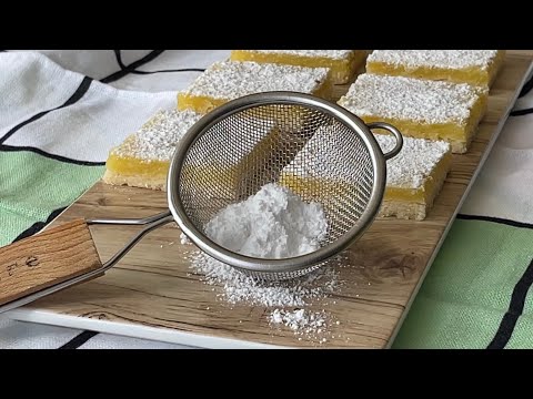 Creamy  Lemon Bars Recipe | Easy Dessert | Perfectly Sweet and Lemony