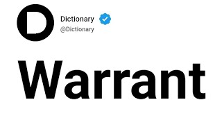 Warrant Meaning In English