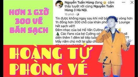 HOÀNG TỬ PHÒNG VÉ - HỒ VĂN CƯỜNG