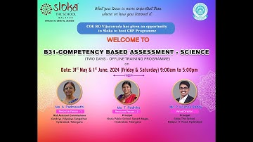 CBSE B31- Competency Based Assessment (Secondary Level) Science