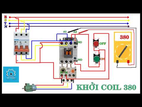 Video Đấu mạch khởi động từ dùng cuộn hút 380v không có dây... - youtube