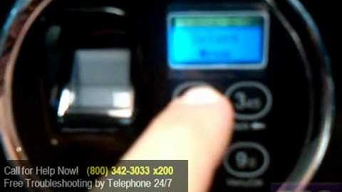 SecuRam BSL-0601A-M Bio Electronic Safe Keypad - Enable a User