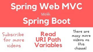 Spring Web MVC | 08 | Read URI Path Variables