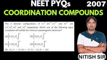 The d electron configurations of Cr²⁺ , Mn²⁺ , Fe²⁺ and Ni²⁺ are 3d⁴ , 3d⁵ ,3d⁶ and 3d⁸ respectively