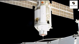 Russian Science Module NAUKA Docks With International Space Station Looks Nice View.