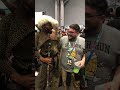 My friend meets Ruby Rhod from The Fifth Element at Comic Con.
