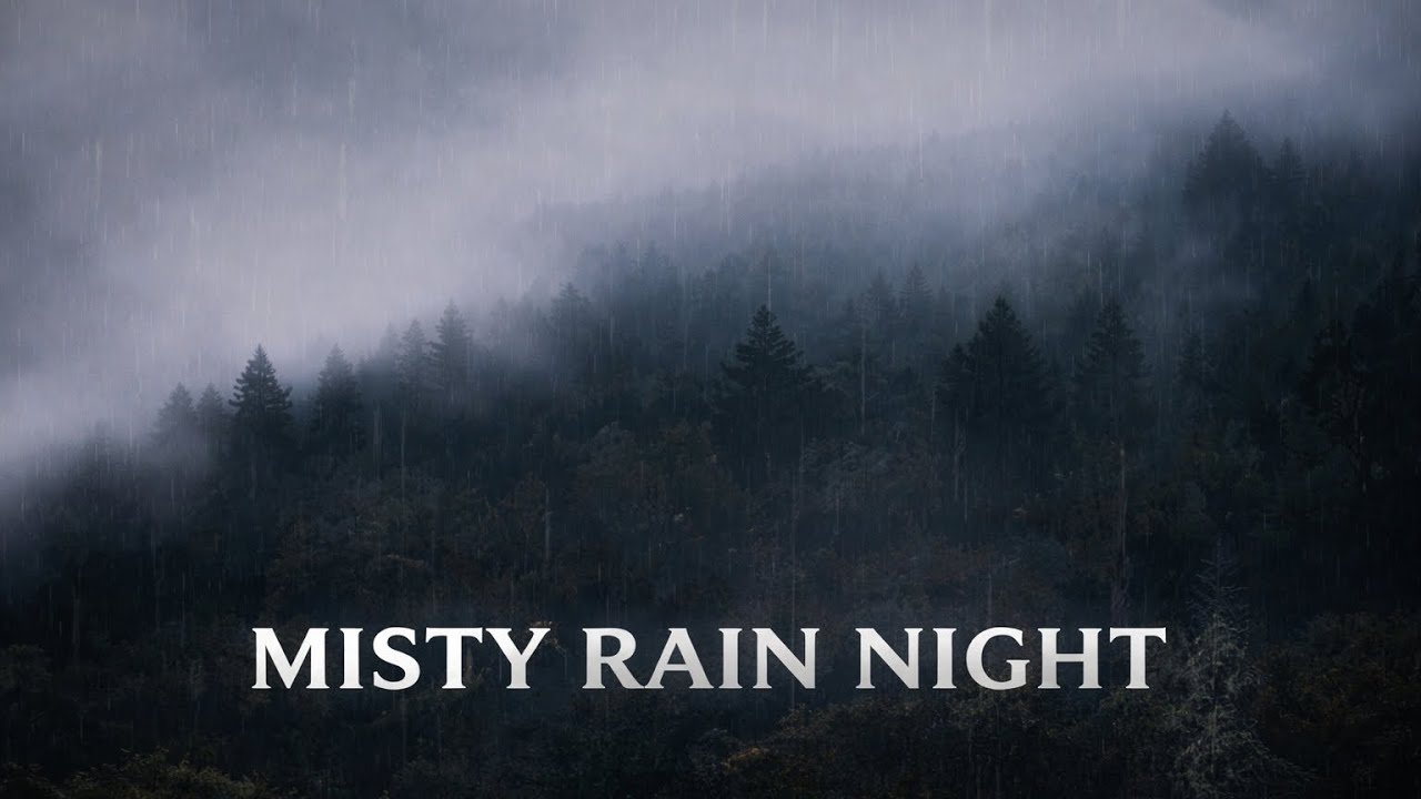 Misty Rain Night | Relaxing Rain Sounds for Sleep & Calm 