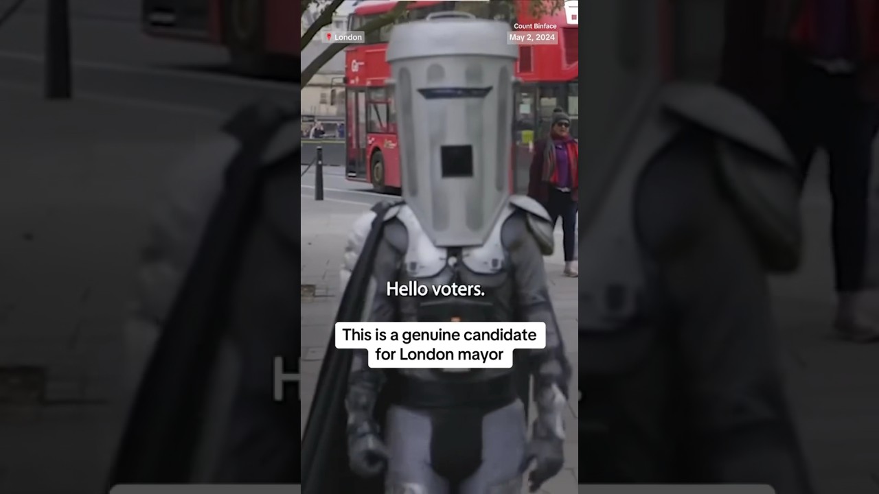 Count Binface is a real candidate for London mayor Count Binface is a real candidate for London mayor