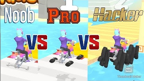 Scribble Rider Noob vs Pro vs Hacker