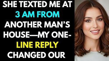 She Texted Me at 3 AM From Another Man’s House—My One Line Reply Changed Our Marriage