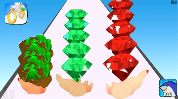 Gem Stack - All Levels Gameplay Android,ios Walkthrough Mobile Game App New update Part 9 (Level 50)