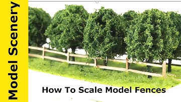How To Make Rail Fences For Dioramas And Scale Model Scenery Layouts And Games