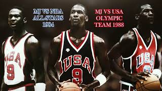 Michael Jordan vs NBA 1984, vs USA 1988