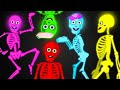 Midnight Magic - Five Crazy Skeletons Exercise | Fun Adventures in Teehee Town Nursery Rhymes