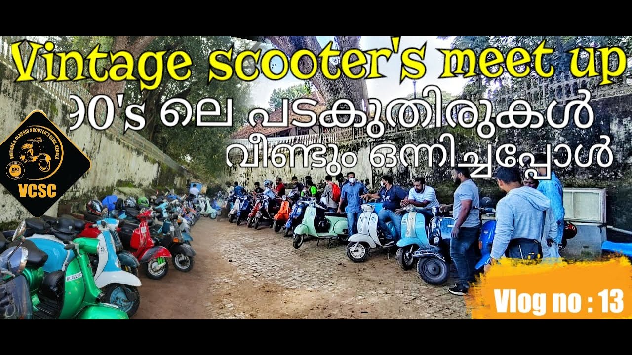 Vintage Scooters Meet Up ||  vijay super,Bajaj Chetak, Vespa
