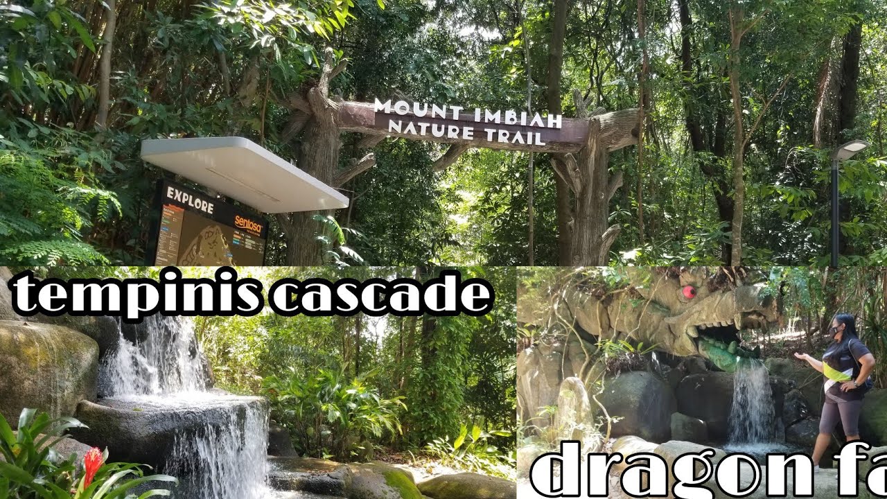 Sentosa Waterfall TEMPINIS CASCADE & DRAGON FALLS AT IMBIAH NATURE TRAIL SENTOSA - YouTube