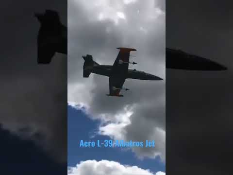 Aero L-39 Albatros Jet Fly Over Fighter Jet