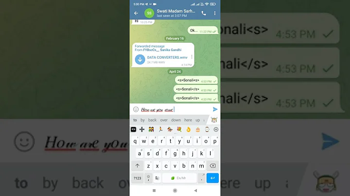 Make your Telegram message text Bold, Italics, underline, strike through