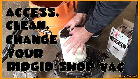 How To Access, Clean and Replace the FILTER on your RIDGID 16 gallon WET DRY VAC - EASY