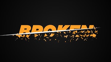 Text Slash/ Shatter Effect | Easy After Effects Tutorial