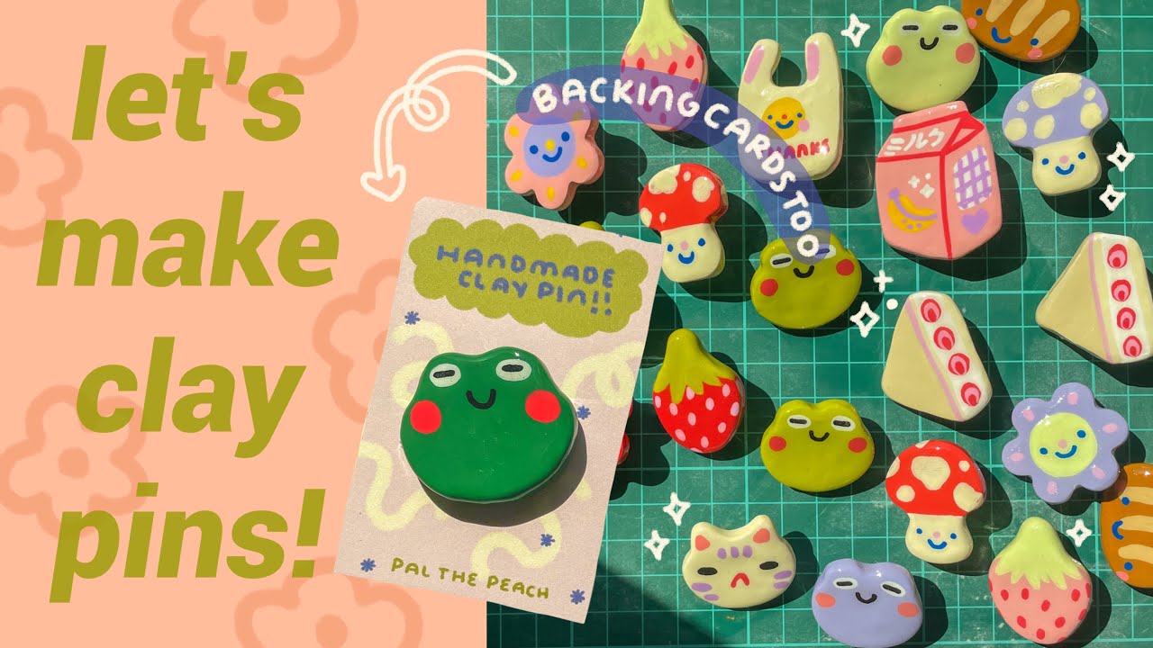 ILLUSTRATING PINS MADE OF CLAY using gouache 