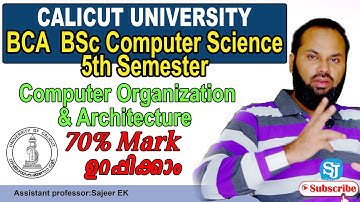 Computer Organization and Architecture | BCA BSc Computer Science Calicut University Questions