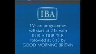TV-am Rub-a-Dub-Tub - 1983