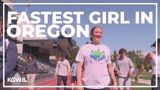 Mia Brahe-Pedersen, fastest girl in Oregon, chasing national records