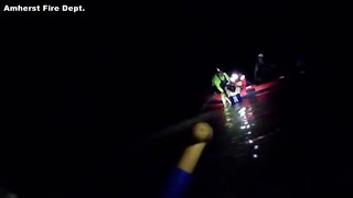 Woman recovering after swift-water rescue