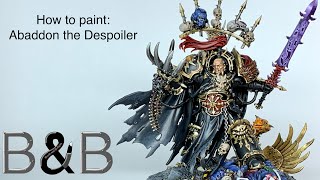 How to Paint Abaddon the Despoiler