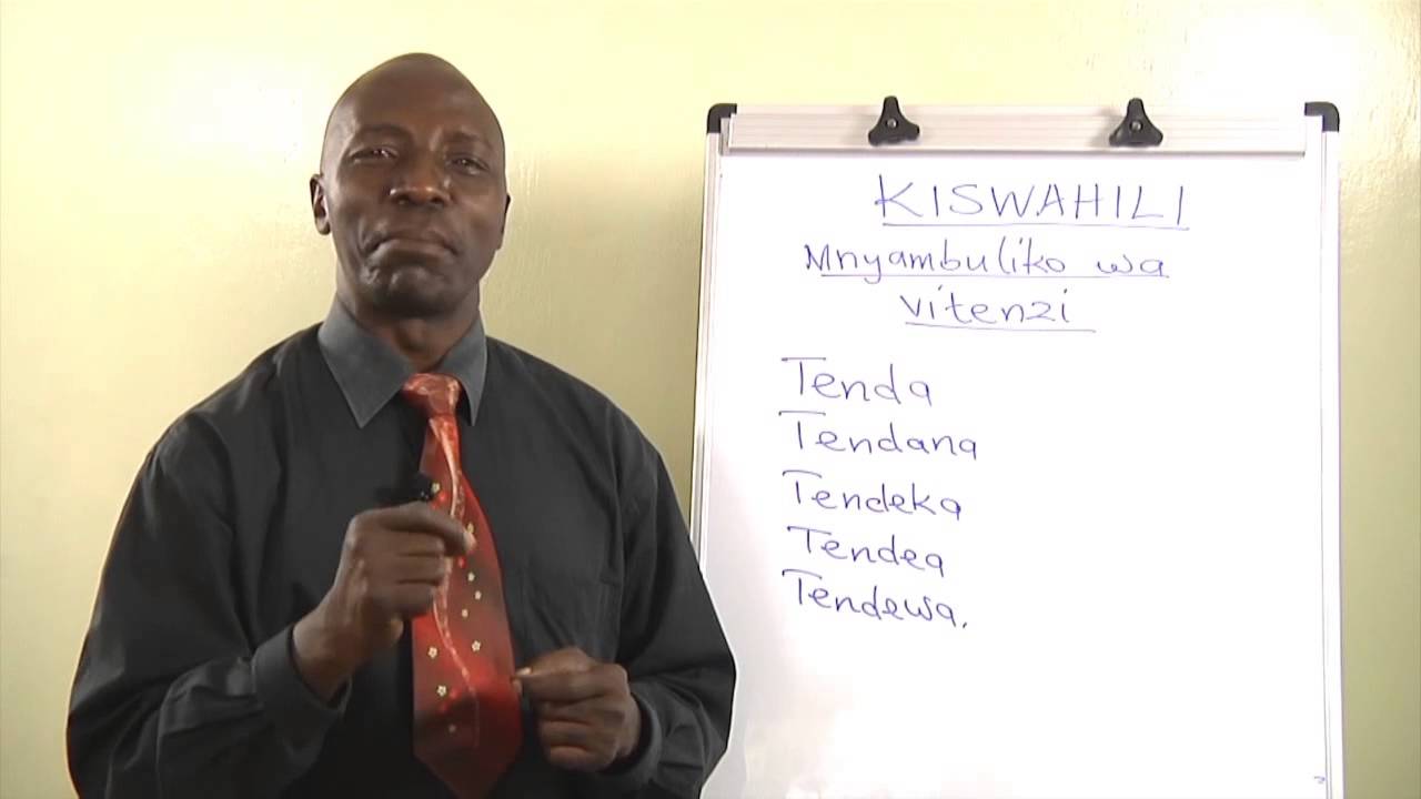 Form3 Kiswahili Myambuliko wa vitenzi part1