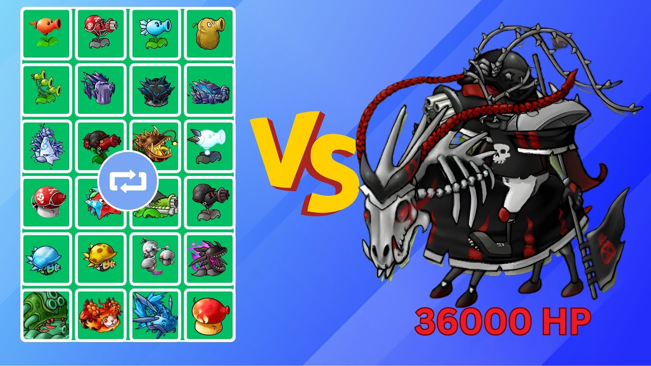 ULTIMATE BLACK OLIVE MARSHAL vs ALL PLANTS – Endless Fire Barrage! | PvZ Fusion