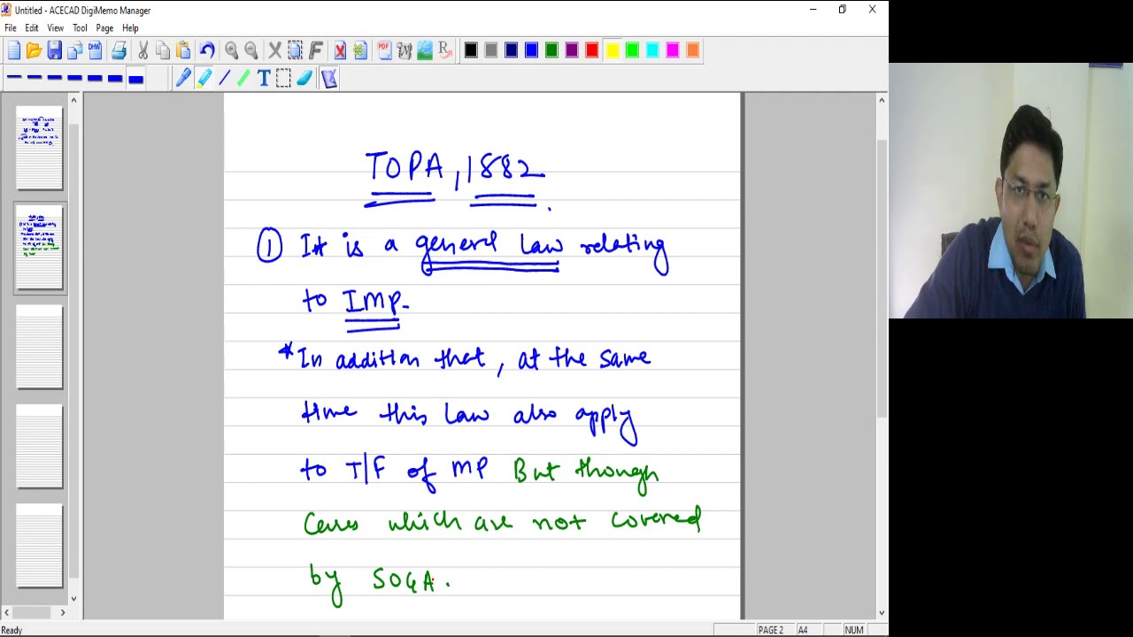 Lecture 1: TOPA 1882