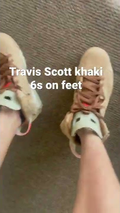 travis scott 6s on feet