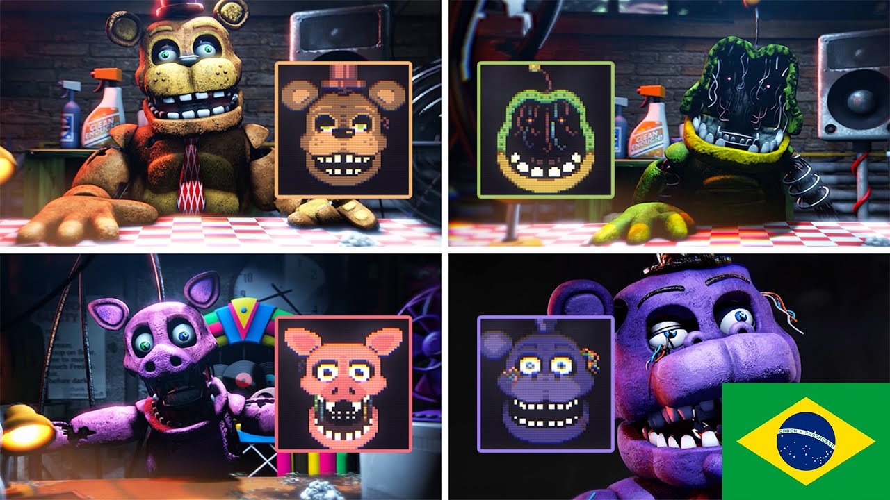 Como Fazer As Vozes De Todos Os Animatronics! - Fnaf Ultimate Custom Night  