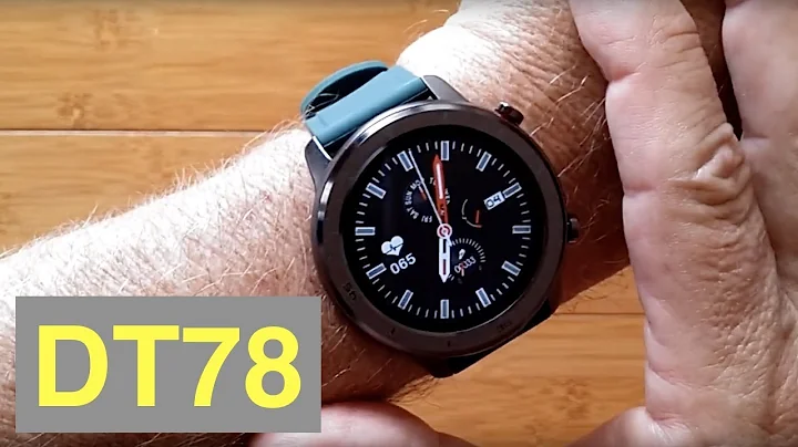 DTNo.1 DT78 IP68 Waterproof Full Touch Blood Pressure Health Fitness Smartwatch: Unboxing & 1st Look