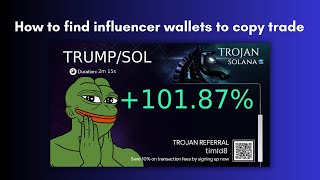 How to find influencer wallets to copy trade